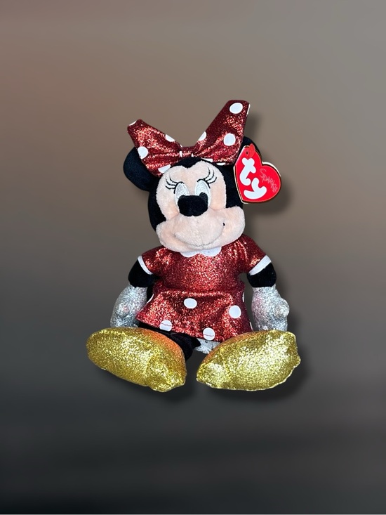 Disney Other - Ty Beanie Baby Disney Sparkle Minnie Mouse Plush Toy